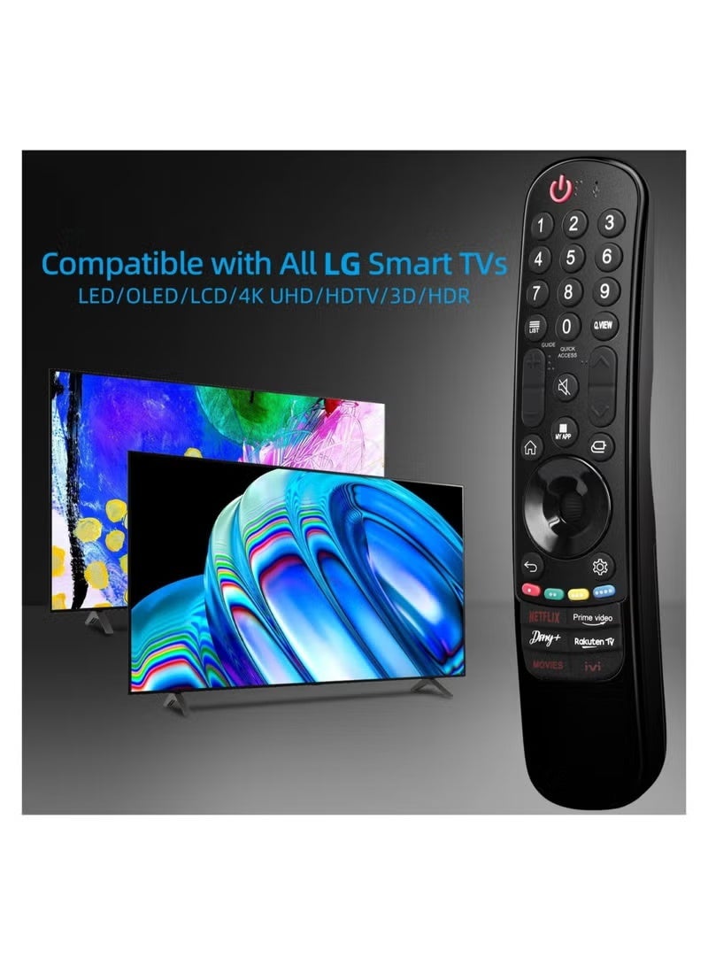 BLUMENIT Universal for LG Magic Remote Control, Replacement for LG LED OLED LCD 4K UHD Smart TV, with Buttons for Netflix, Prime Video, Disney Plus, LG-Channels Button - Image 2